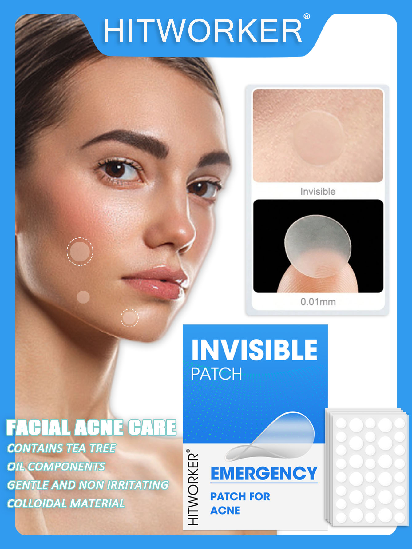 Skincare China - Hydrocolloid acne patch facial cleansing care