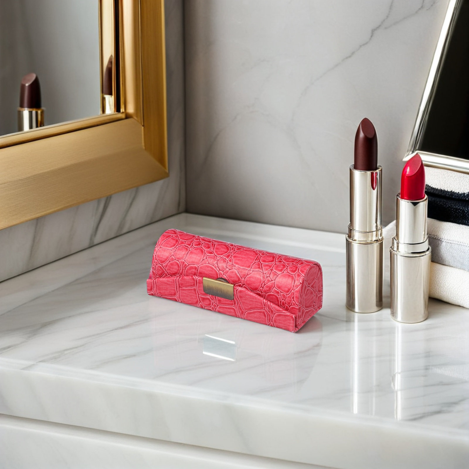 PU Lipstick Case Compact Decor - Lip Balm 评论和价格
