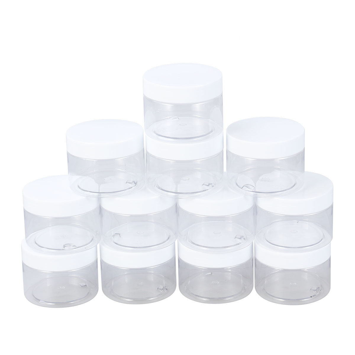12Pcs Clear Plastic Wide-Mouth - Body Lotion 评论和价格