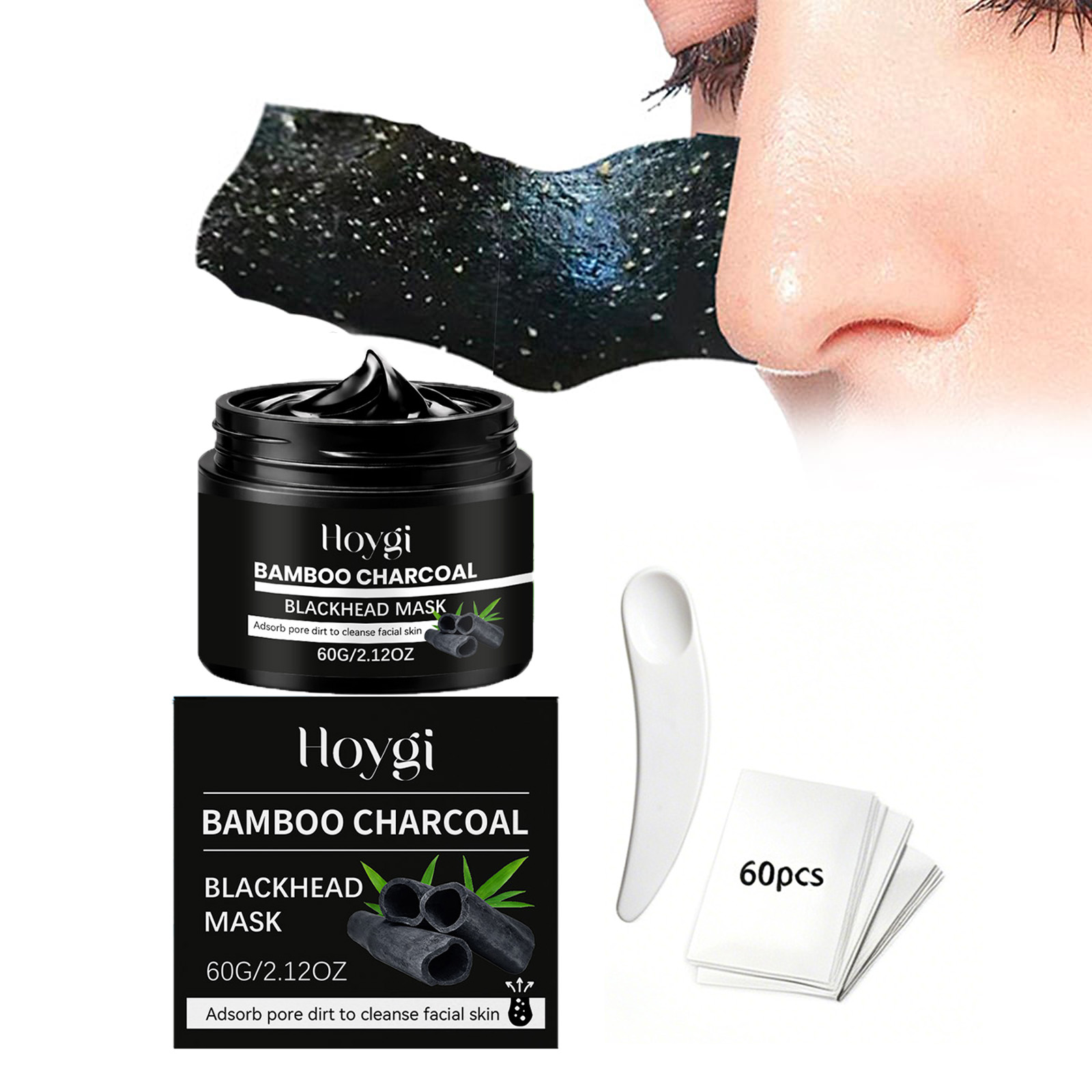 Bamboo Charcoal Blackhead Mask - Face Mask Skincare 评论和价格