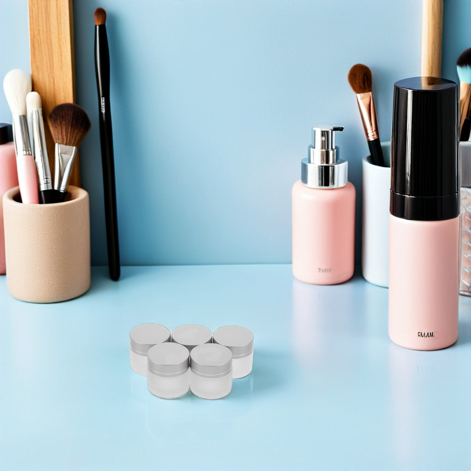 15Pcs Frosted Glass Jars Refil - Body Lotion 评论和价格