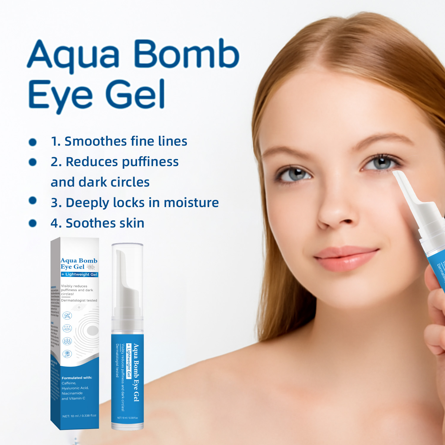 Aqua Cooling Eye Gel Caffeine  - Vitamin C Serum 评论和价格